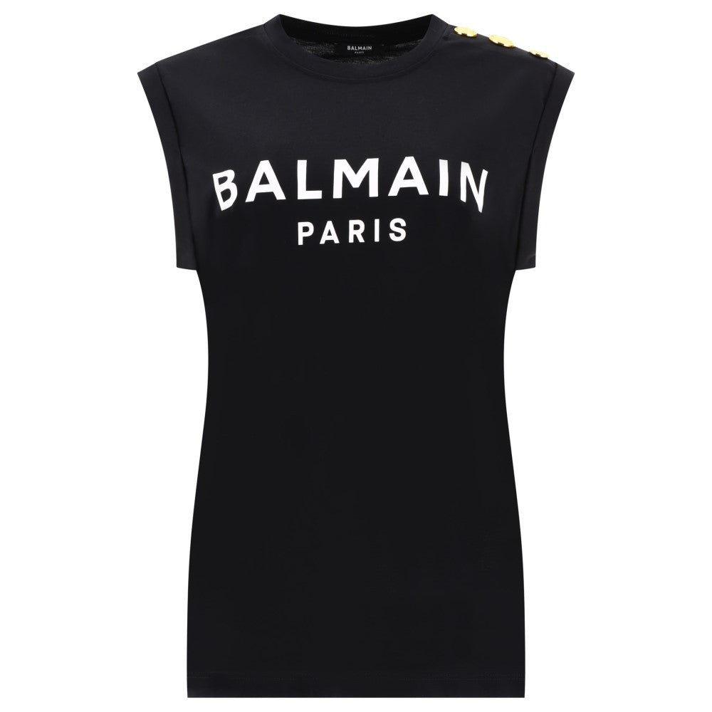 バルマン (Balmain) レディース タンクトップ トップス Tank Top With