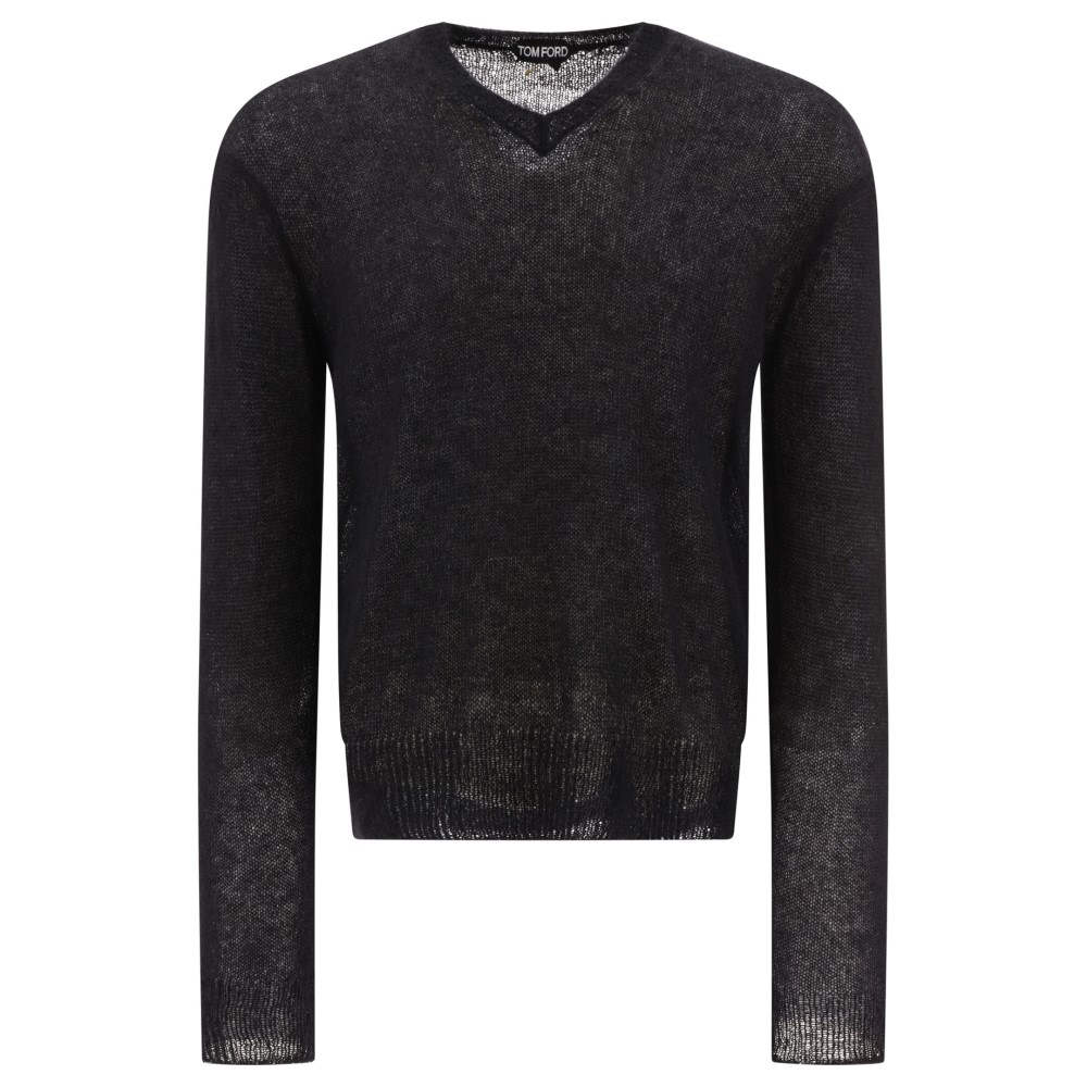 トム フォード (Tom Ford) メンズ ニット・セーター トップス Mohair Sweater (Black) – NuL select