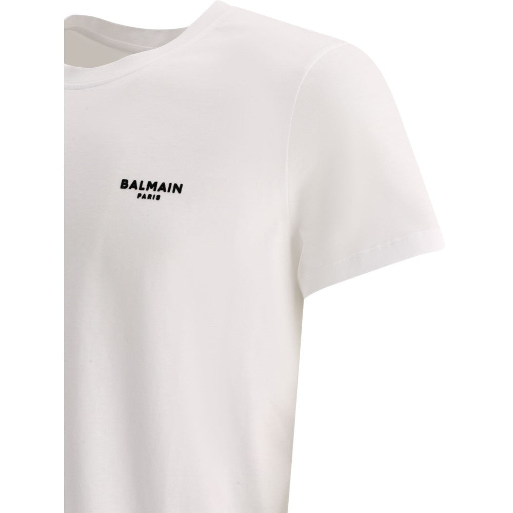 バルマン (Balmain) メンズ Tシャツ トップス T-Shirt With Flocked